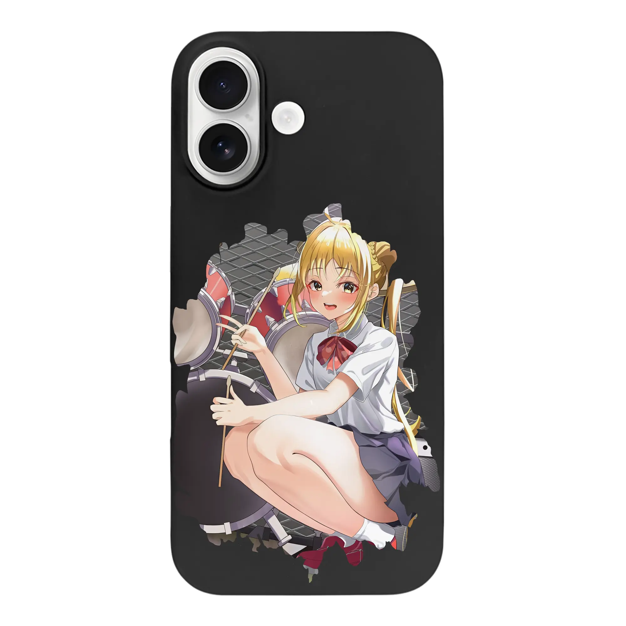 ぼっちざろっく！ グッズ,伊地知虹夏 - iPhone 17 シリーズ シリコンケース 薄型 耐衝撃 指紋防止 ソフトタッチカバー 精密フィット 傷防止 保護ケース iPhone 17/17 Air/17 Pro/17 Pro Max 対応